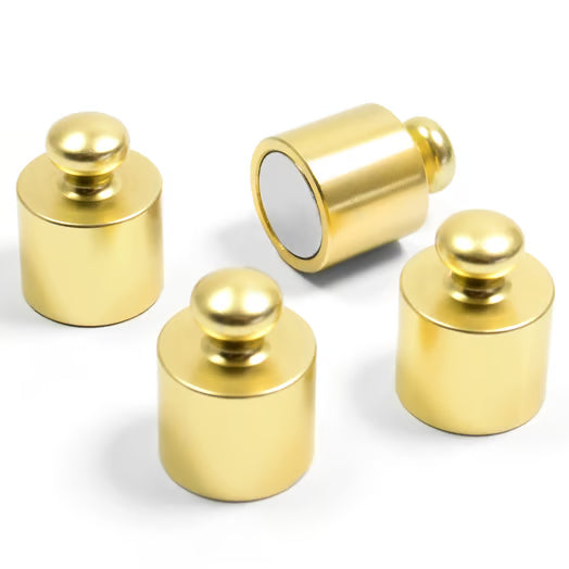 Fridge Magnets – Brass, Set of 4