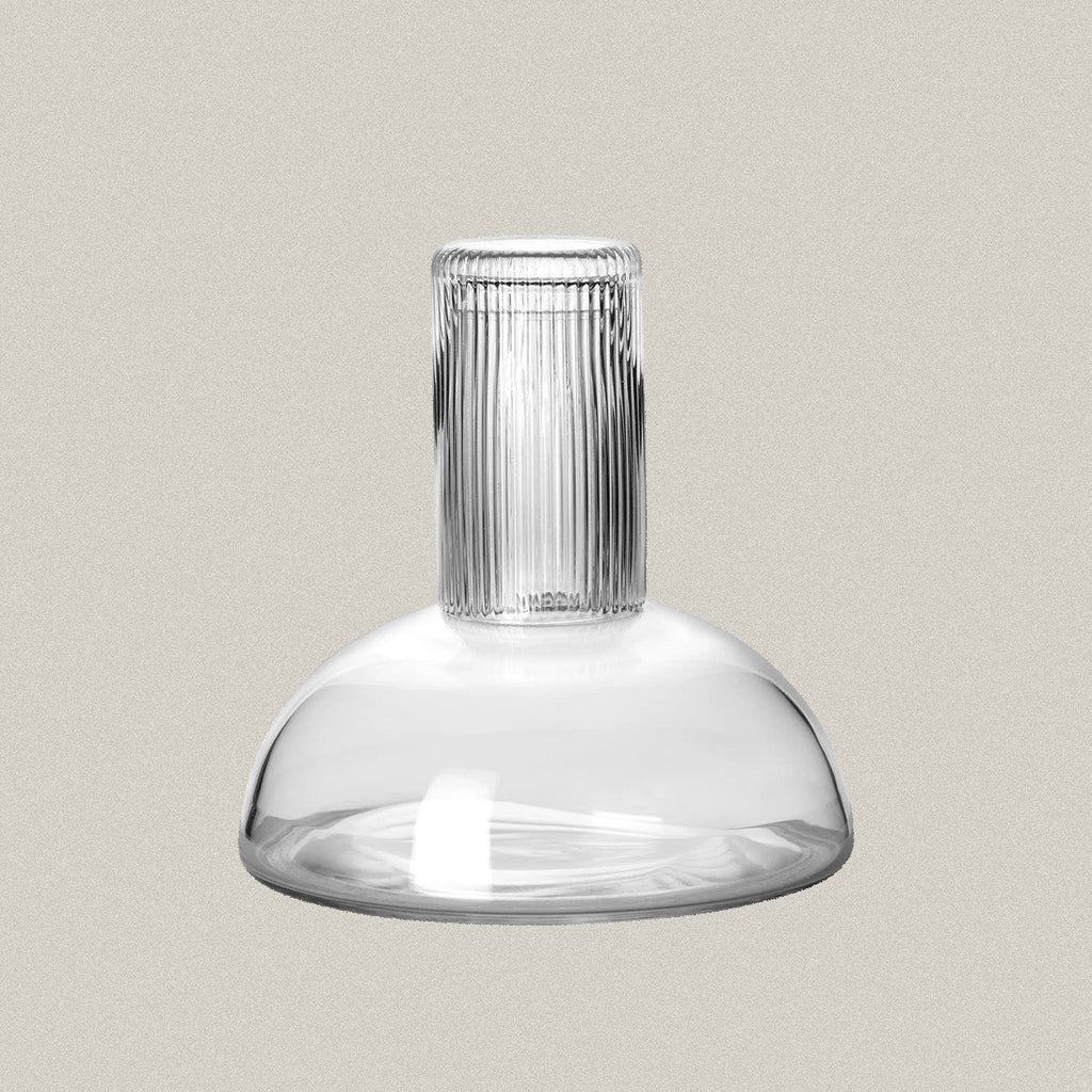 Carafe with drinking glass, clear